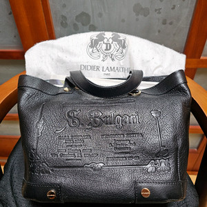 정품 불가리(BVLGARI) S.Bulgari 레더 토트백/숄더백 (블랙)