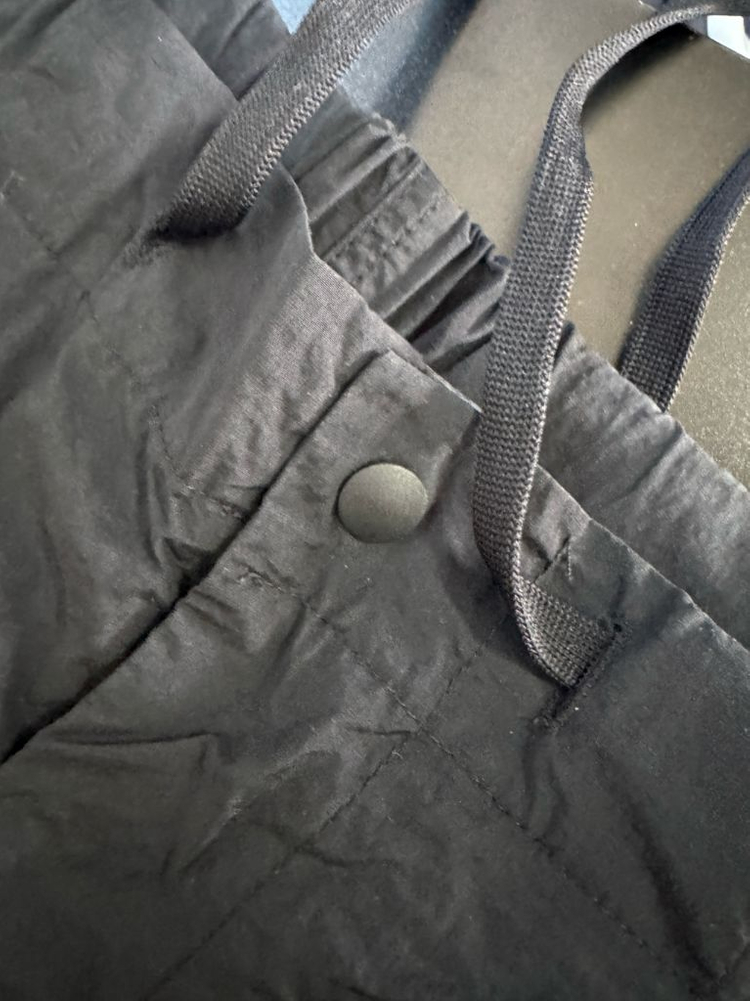 프리즘웍스 밑단 스트링 카고 나일론 팬츠 블랙 29.9인치--2