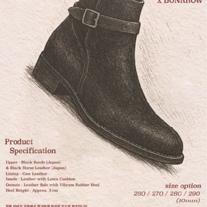 킨치X디그레X본로우 조드퍼 부츠 280(43) (롤링덥트리오 클린치)