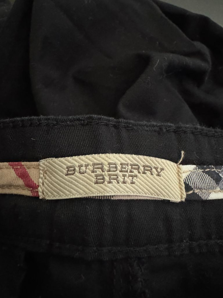 여성 버버리 브릿 블랙 치노 팬츠 33.8인치 이미지