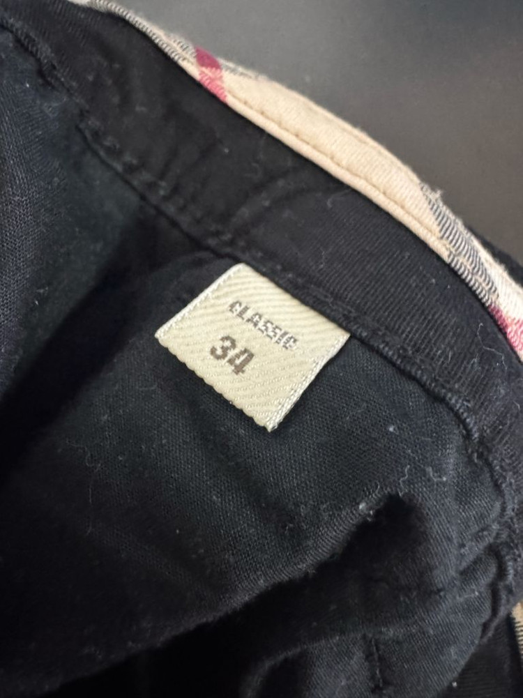 여성 버버리 브릿 블랙 치노 팬츠 33.8인치 이미지