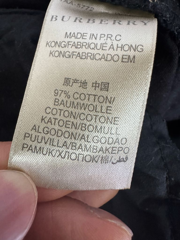 여성 버버리 브릿 블랙 치노 팬츠 33.8인치 이미지