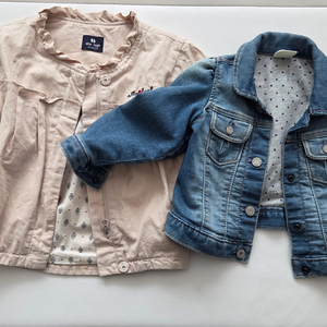 아기 외투 알퐁소점퍼90 갭베이비 청자켓90 팔아요