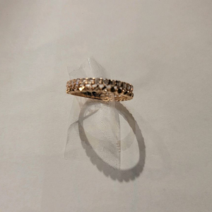 여성)14K 핑크골드 큐빅 커팅 반지