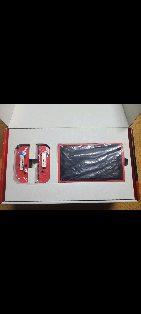 S급)닌텐도 스위치 마리오 레드 블루 에디션+파우치,보호캡--1