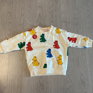 베베드피노 곰돌이 프린트 맨투맨