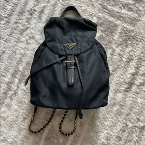 프라다 빈티지 포코노 금장 체인 미니 버킷 백팩