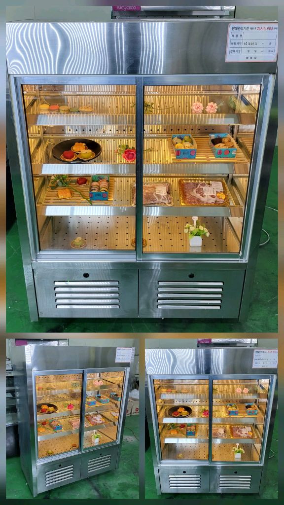 앞문형 정육 숙성 반찬 케잌 베이커리 디저트 냉동냉장 쇼케이스 저온콤프 이미지
