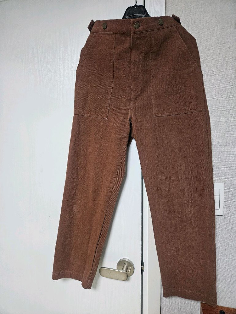 율하네 율하맘 칼라팬츠 브라운색상 160이상사이즈--4