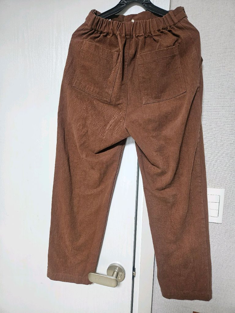 율하네 율하맘 칼라팬츠 브라운색상 160이상사이즈--7