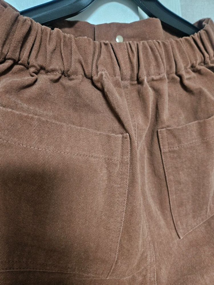 율하네 율하맘 칼라팬츠 브라운색상 160이상사이즈--8