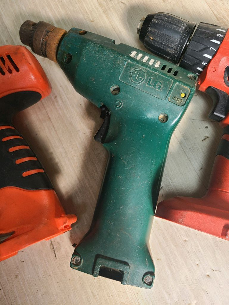 드릴 베어툴 4종 (블랙앤데커, 팀앤브라운, LG, 계양) 일괄--2