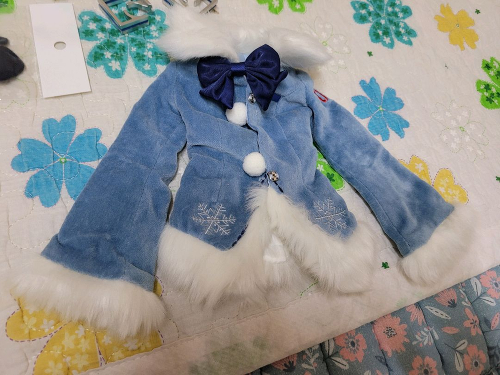 유키미쿠 2012 돌피드림 dd 후와후와 코트 디폴 의상 세트 푹신푹신 보컬로이드 이미지