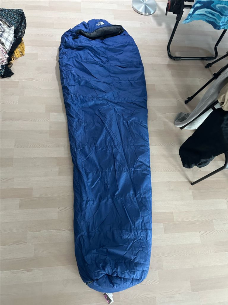 노스페이스 블루 삼계절 폴리 침낭--5
