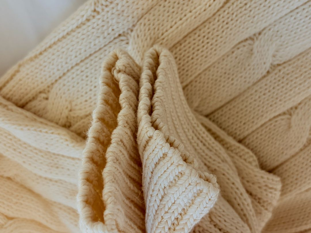 새상품 폴로 랄프로렌 케이블 니트 브이넥 스웨터 크림 L 이미지