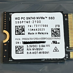 wd sn740 2230 ssd 판매합니다