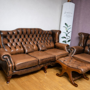 소가죽 쇼파 세트