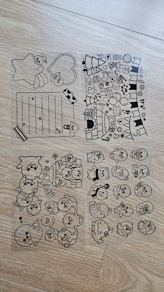 하프 우정 메시지 패드--1