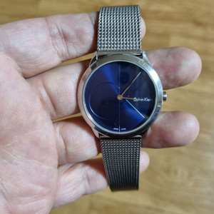 CK 블루판 메쉬밴드 시계 이미지