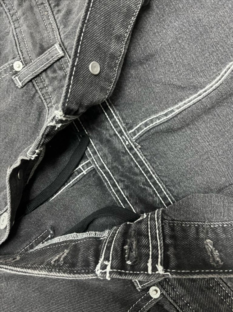 리바이스 슬리브리스 데님 점프수트 M 이미지