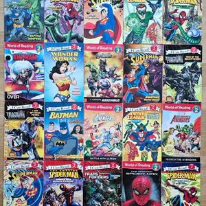 마블, 어벤져스, 히어로즈 원서, world of reading, I can read