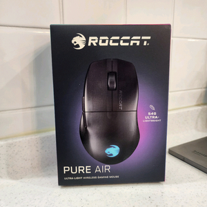 로켓퓨어 에어 무선 게이밍마우스 RGB 미개봉 판매