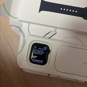 배터리성능100%) 애플워치 se2 44mm 미드나이트 풀박스