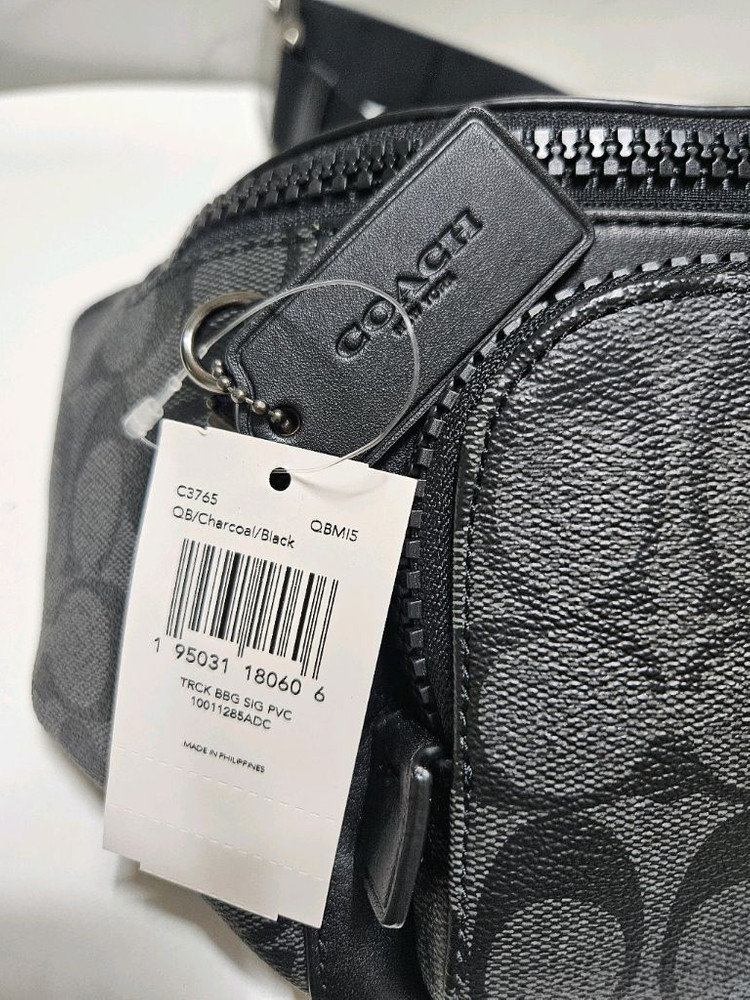 코치 크로스백,벨트백[Coach Track Belt Bag In Signature Canvas] 이미지