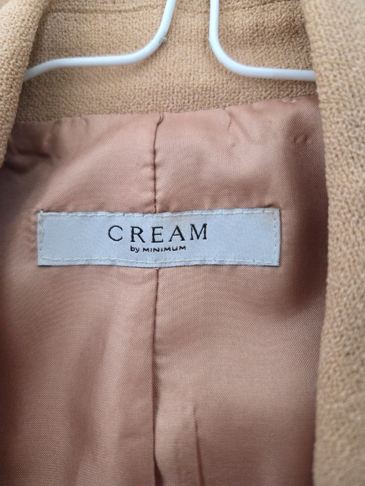 미니멈 크림 여성 자켓--1