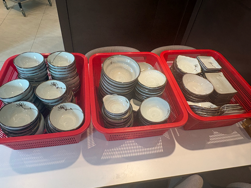 도자기 식기세트 일괄--1