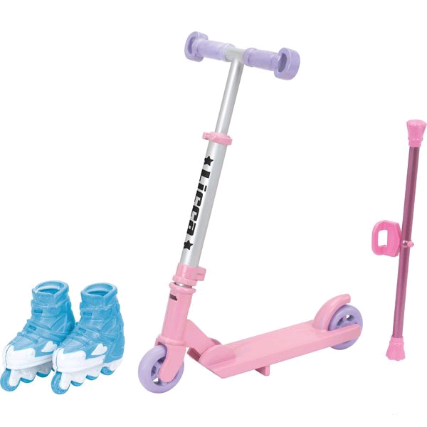 다카라 리카짱 킥보드 세트 일본다이소 에리짱 인형옷 2개 세트 일괄 육일돌 리카인형 블라이스 인형 의상 이미지