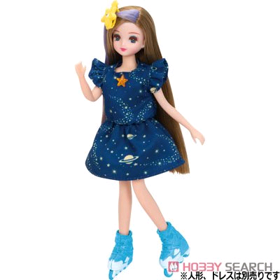 다카라 리카짱 킥보드 세트 일본다이소 에리짱 인형옷 2개 세트 일괄 육일돌 리카인형 블라이스 인형 의상 이미지