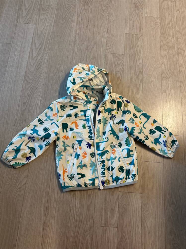 자라 공룡 패턴 아동 후드 자켓--4