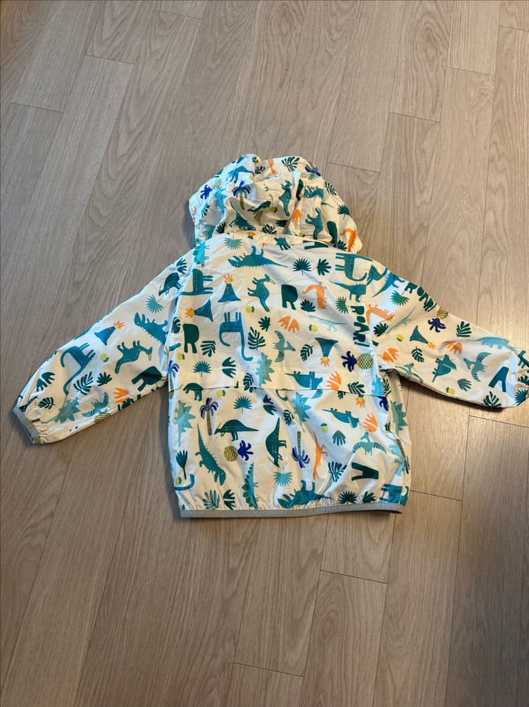 자라 공룡 패턴 아동 후드 자켓--6
