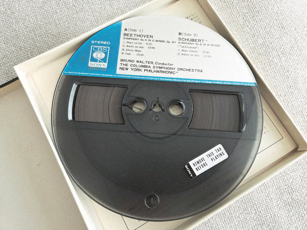 민트급 오리지날 릴테이프 베토벤 운명 슈베르트 미완성 브루노발터 릴데크 오디오 테이프--7