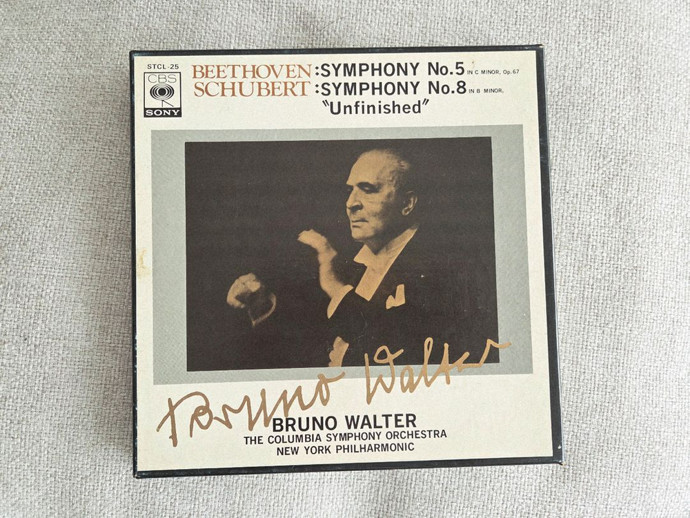 민트급 오리지날 릴테이프 베토벤 운명 슈베르트 미완성 브루노발터 릴데크 오디오 테이프--1