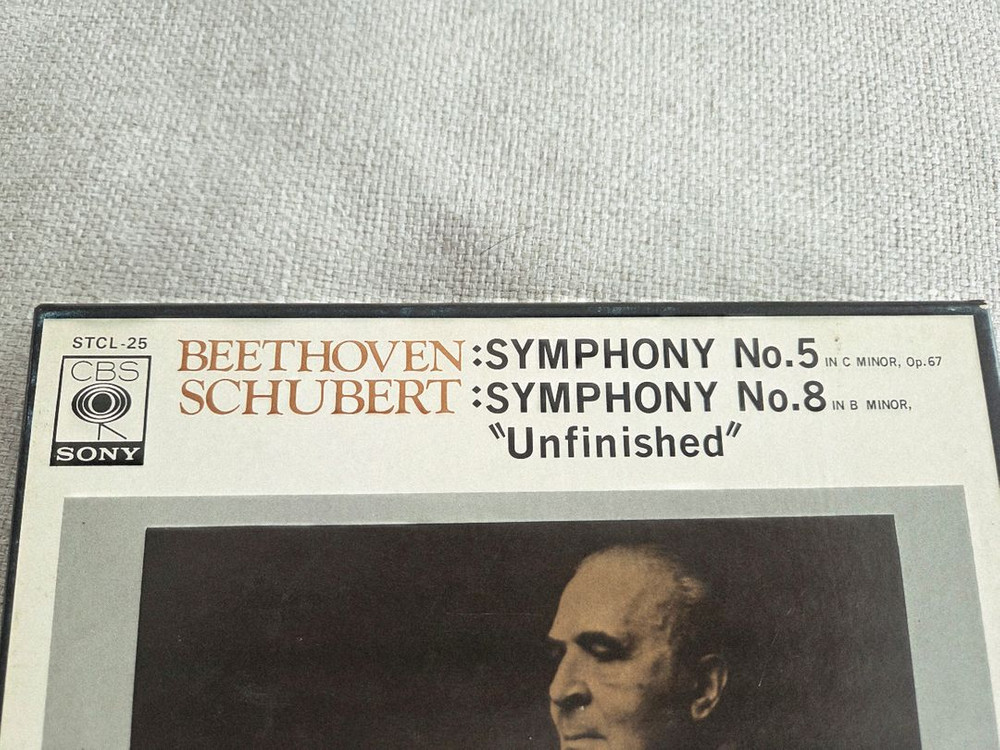 민트급 오리지날 릴테이프 베토벤 운명 슈베르트 미완성 브루노발터 릴데크 오디오 테이프--6