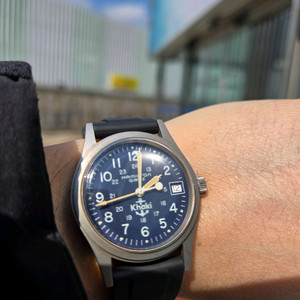 해밀턴 카키 필드 쿼츠 빈티지 9365a 청판 시계