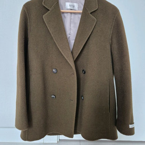 sjsj 울캐시 더블 하프코트 76사이즈 이미지