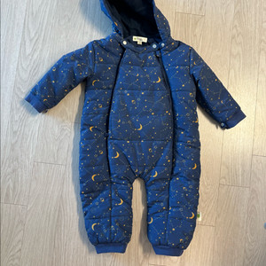 더보니몹 우주별 패턴 아기 패딩슈트 (12~18m)