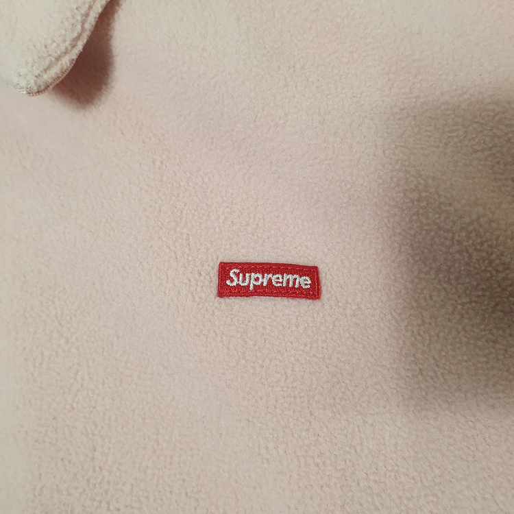 L 슈프림 폴라텍 해링턴 자켓 스몰박스 핑크 Supreme 이미지