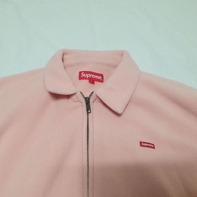 L 슈프림 폴라텍 해링턴 자켓 스몰박스 핑크 Supreme 이미지