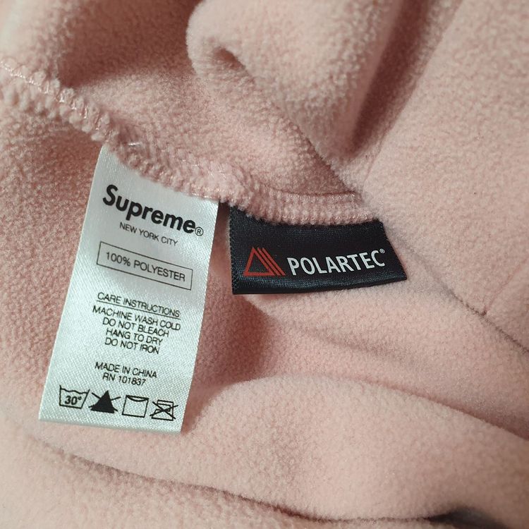 L 슈프림 폴라텍 해링턴 자켓 스몰박스 핑크 Supreme 이미지