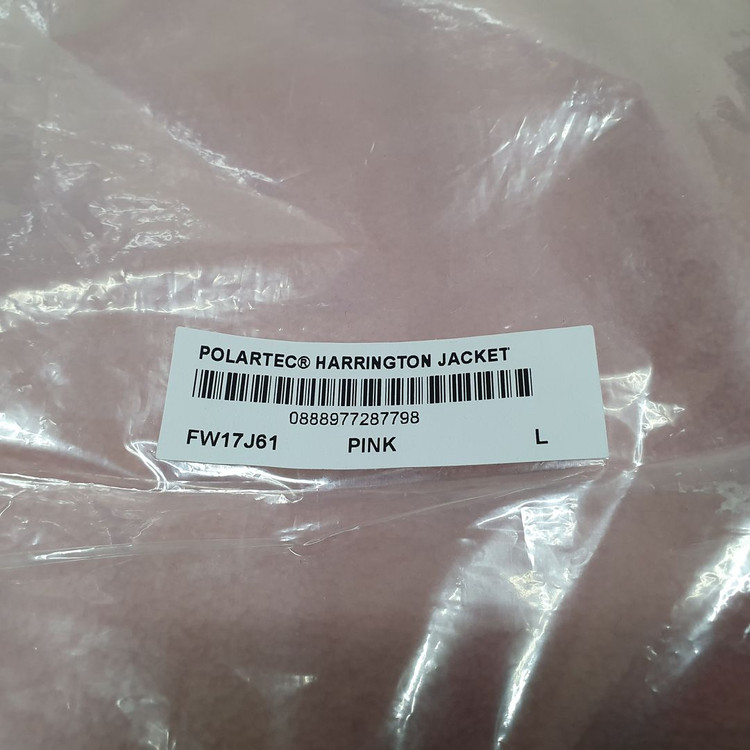 L 슈프림 폴라텍 해링턴 자켓 스몰박스 핑크 Supreme 이미지