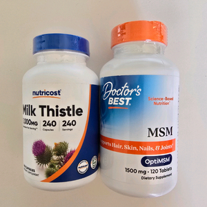 [택포]총2개: 대용량 밀크시슬 밀크씨슬 / MSM (식이유황) 일괄