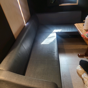 다크 그레이 L자 레자 소파 이사관계로 급처분입니다