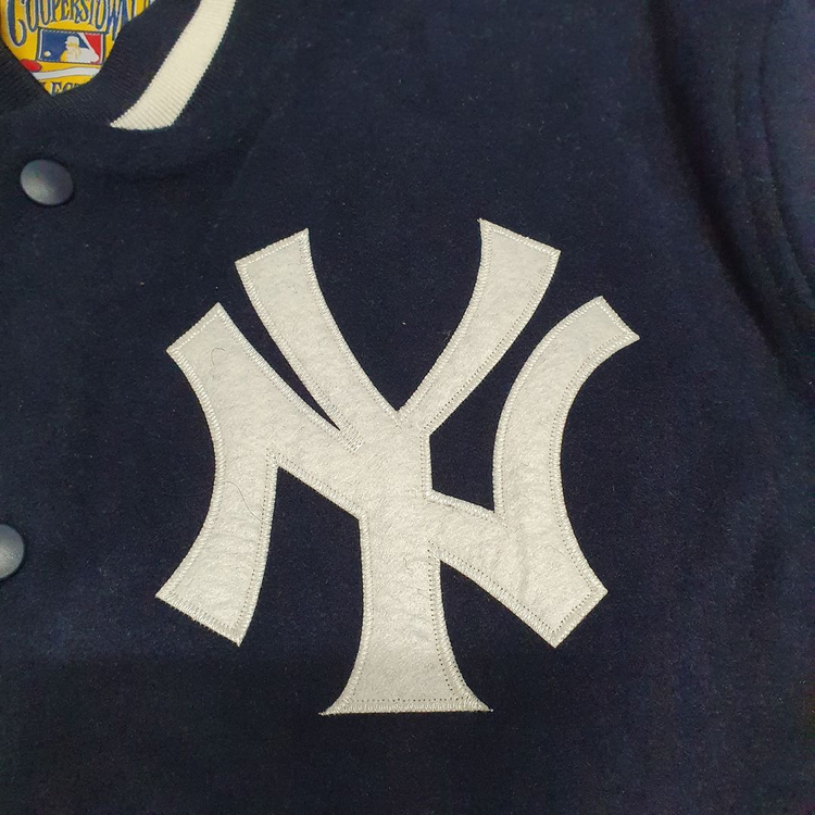 L 미첼앤네스 뉴욕 양키스 울 인더 스탠즈 바시티 자켓 바시티 Mitchell & Ness MLB 엠엘비 이미지