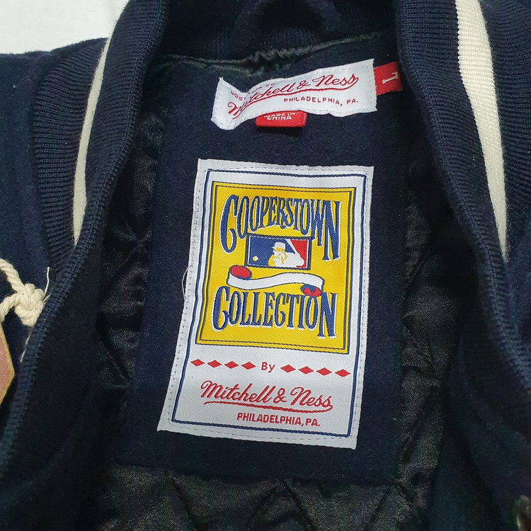 L 미첼앤네스 뉴욕 양키스 울 인더 스탠즈 바시티 자켓 바시티 Mitchell & Ness MLB 엠엘비 이미지