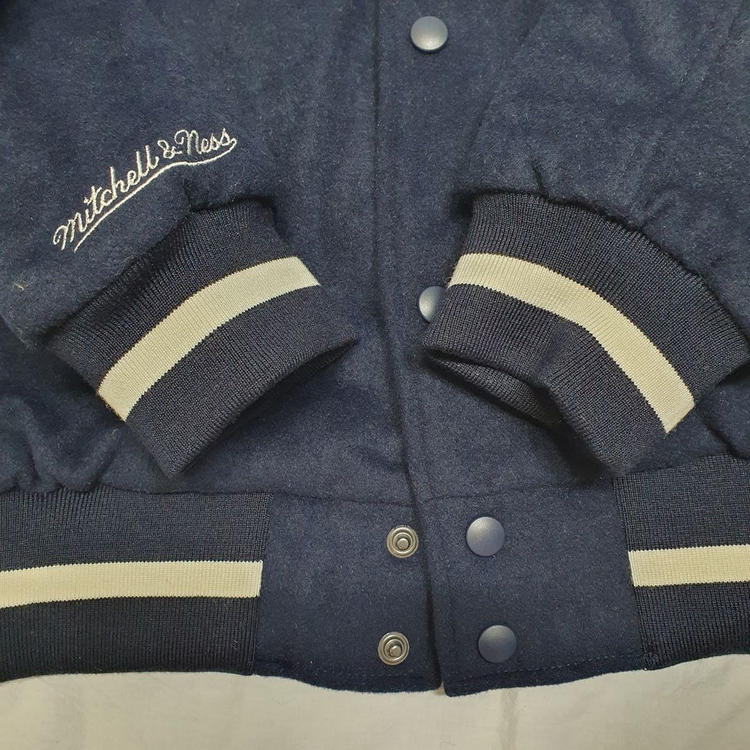L 미첼앤네스 뉴욕 양키스 울 인더 스탠즈 바시티 자켓 바시티 Mitchell & Ness MLB 엠엘비 이미지