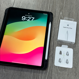 아이패드 에어5 64 wifi 스그 + 애플펜슬 2세대 + 정품 펜촉